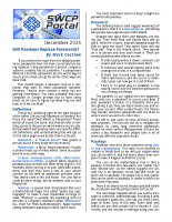 SWCP Portal, December 2025